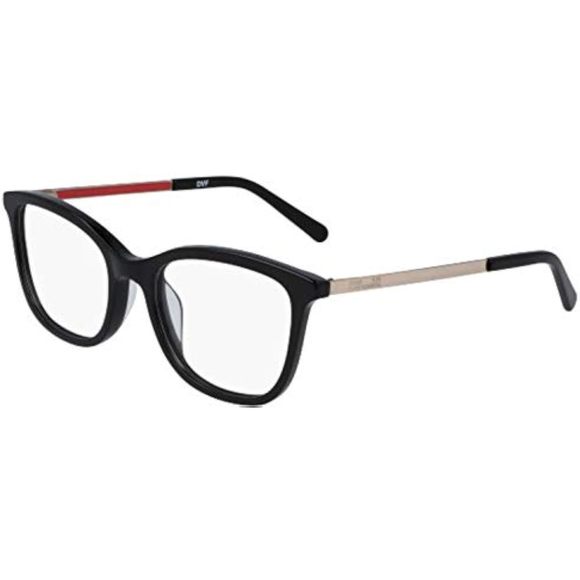 NEW Diane von Furstenberg DVF 5128 001 Black Eyeglasses 51mm with DVF Case